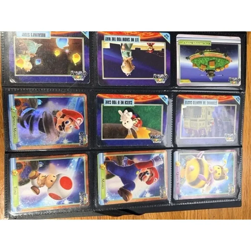 Large Skylanders Super Mario Nintendo Trading Card Collection Binder 100+ Cards